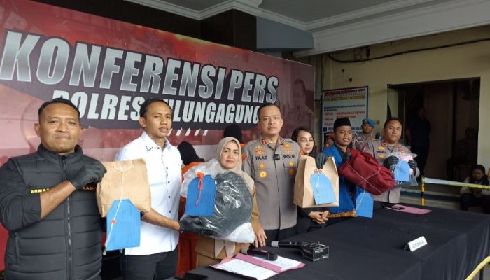 Polres Tulungagung Gelar Konferensi Pers Ungkap Kasus Pencabulan dan Amankan 5 Tersangka
